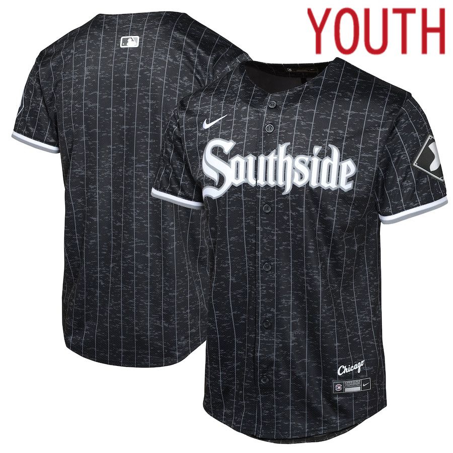 Youth Chicago White Sox Nike Black City Connect Limited MLB Jersey->->Youth Jersey